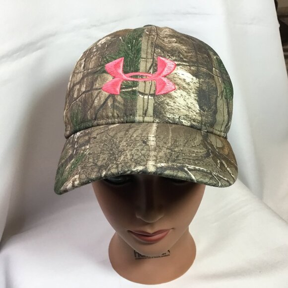 Womens Under Armour Realtree Xtra Camouflage SnapBack Baseball Cap Camo Hat - Picture 1 of 6